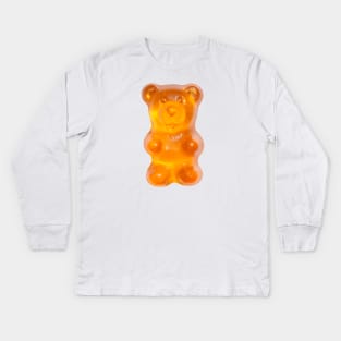 gummy bear (orange) Kids Long Sleeve T-Shirt